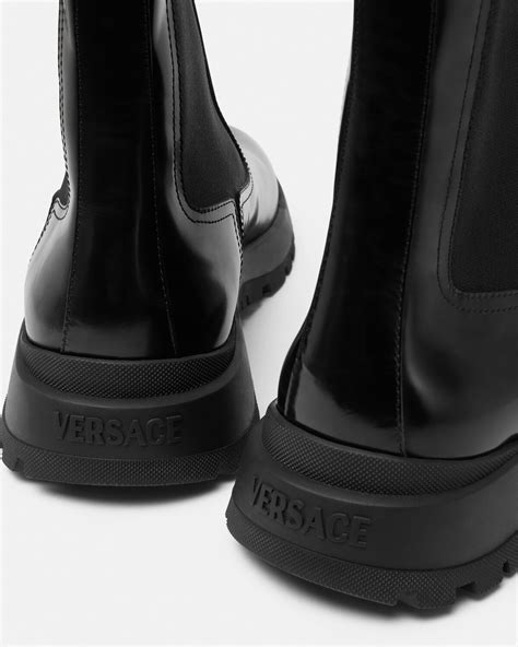 versace chelsea boot|Versace lace up boots.